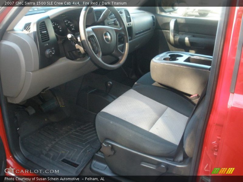 Fire Red / Dark Titanium 2007 GMC Sierra 1500 SLE Crew Cab 4x4