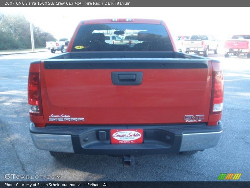Fire Red / Dark Titanium 2007 GMC Sierra 1500 SLE Crew Cab 4x4