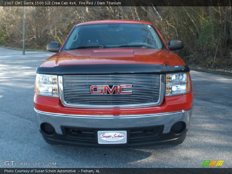 Fire Red / Dark Titanium 2007 GMC Sierra 1500 SLE Crew Cab 4x4
