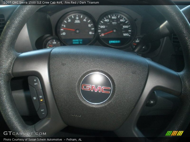 Fire Red / Dark Titanium 2007 GMC Sierra 1500 SLE Crew Cab 4x4