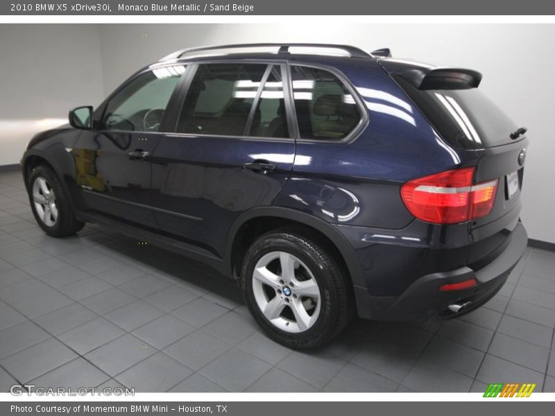 Monaco Blue Metallic / Sand Beige 2010 BMW X5 xDrive30i