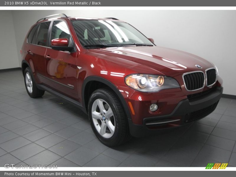 Vermilion Red Metallic / Black 2010 BMW X5 xDrive30i