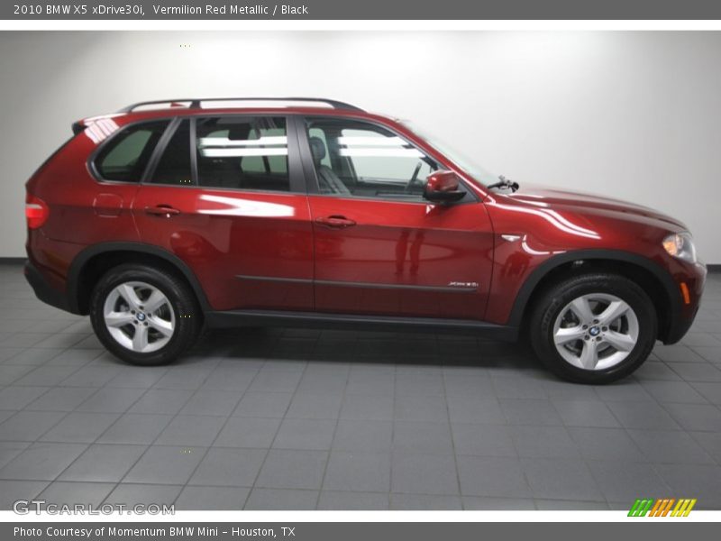 Vermilion Red Metallic / Black 2010 BMW X5 xDrive30i