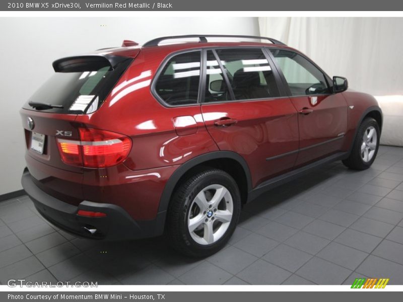 Vermilion Red Metallic / Black 2010 BMW X5 xDrive30i