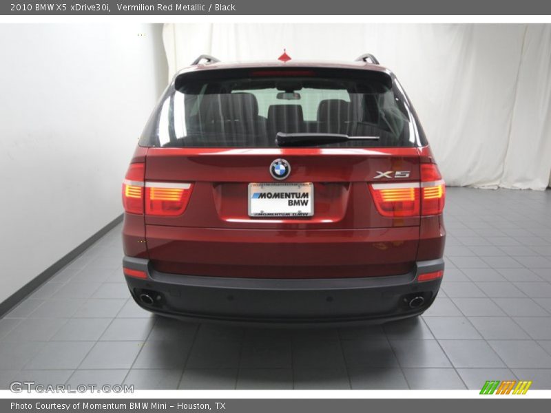 Vermilion Red Metallic / Black 2010 BMW X5 xDrive30i
