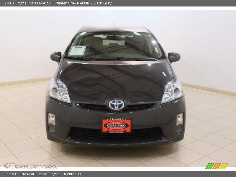 Winter Gray Metallic / Dark Gray 2010 Toyota Prius Hybrid III
