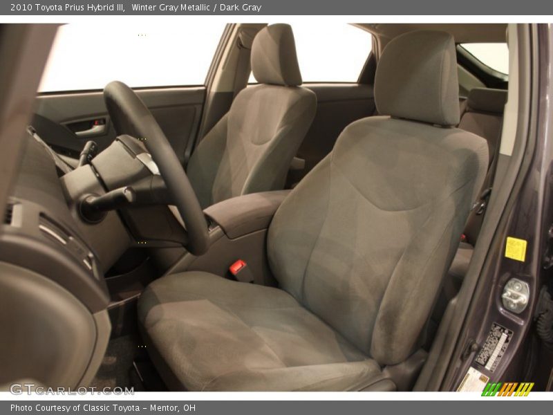 Front Seat of 2010 Prius Hybrid III