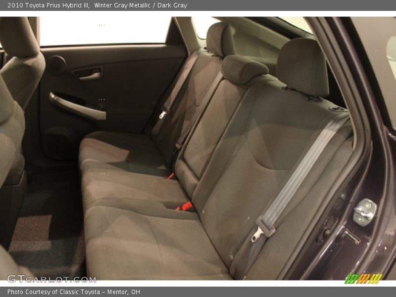 Rear Seat of 2010 Prius Hybrid III