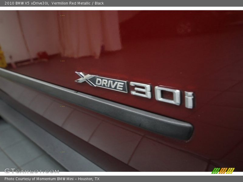 Vermilion Red Metallic / Black 2010 BMW X5 xDrive30i