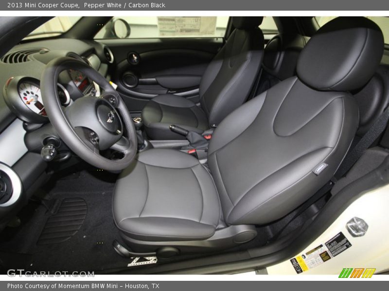  2013 Cooper Coupe Carbon Black Interior