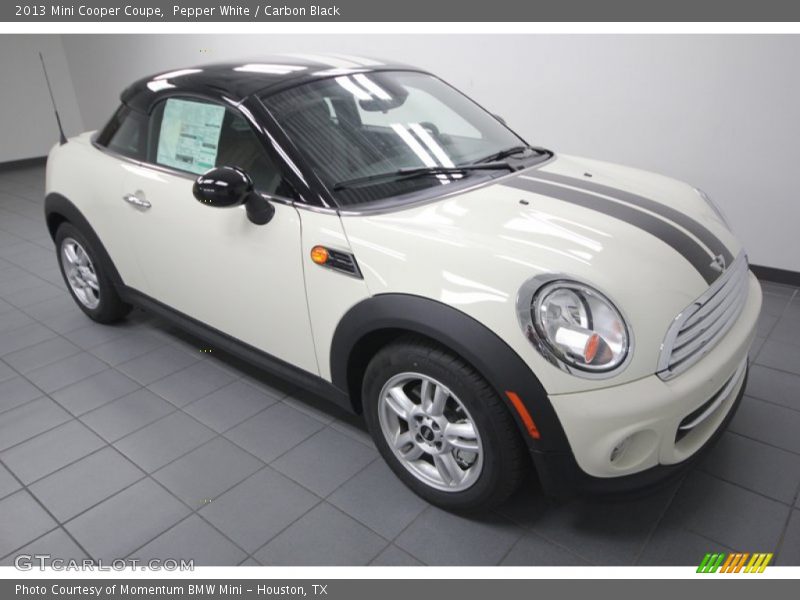 Pepper White / Carbon Black 2013 Mini Cooper Coupe