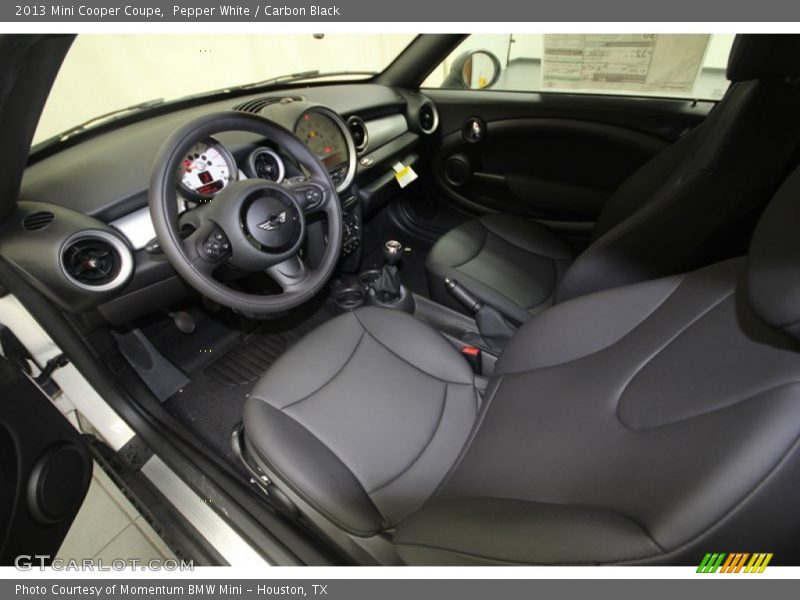 Carbon Black Interior - 2013 Cooper Coupe 