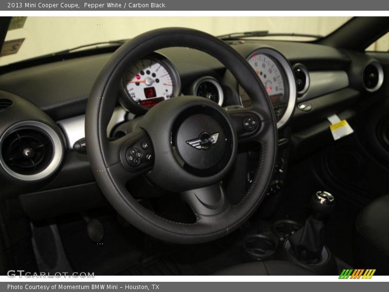 Pepper White / Carbon Black 2013 Mini Cooper Coupe