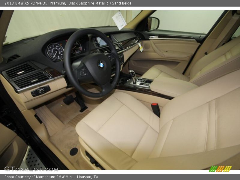 Black Sapphire Metallic / Sand Beige 2013 BMW X5 xDrive 35i Premium