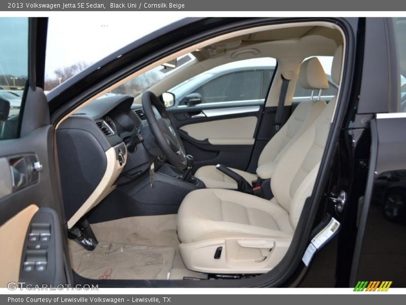 Black Uni / Cornsilk Beige 2013 Volkswagen Jetta SE Sedan
