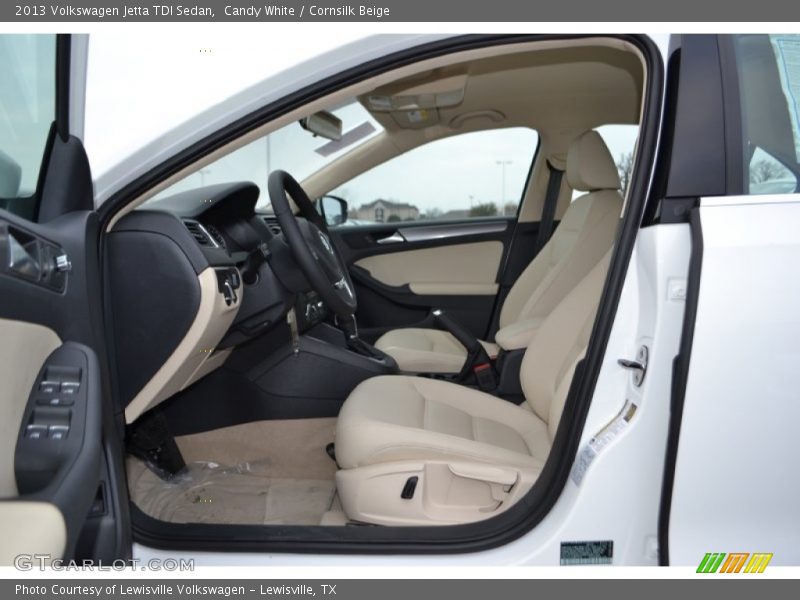 Candy White / Cornsilk Beige 2013 Volkswagen Jetta TDI Sedan