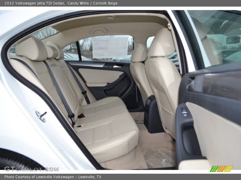 Candy White / Cornsilk Beige 2013 Volkswagen Jetta TDI Sedan