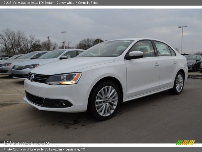Candy White / Cornsilk Beige 2013 Volkswagen Jetta TDI Sedan
