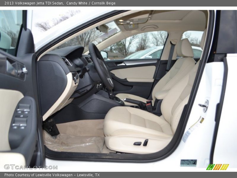 Candy White / Cornsilk Beige 2013 Volkswagen Jetta TDI Sedan