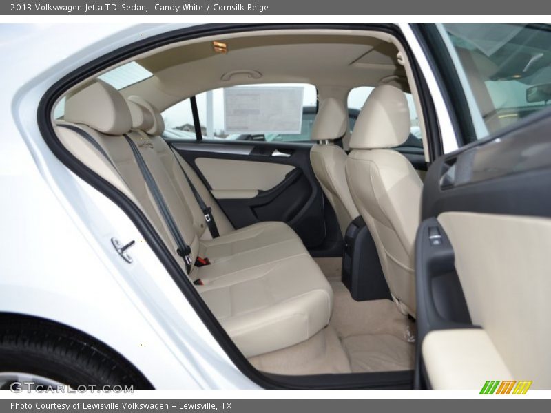 Candy White / Cornsilk Beige 2013 Volkswagen Jetta TDI Sedan