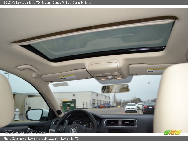 Candy White / Cornsilk Beige 2013 Volkswagen Jetta TDI Sedan