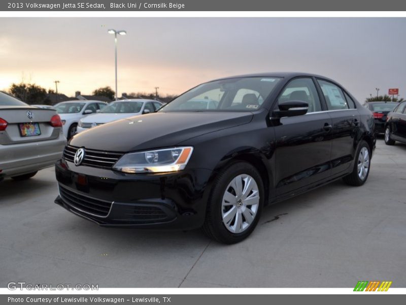 Black Uni / Cornsilk Beige 2013 Volkswagen Jetta SE Sedan