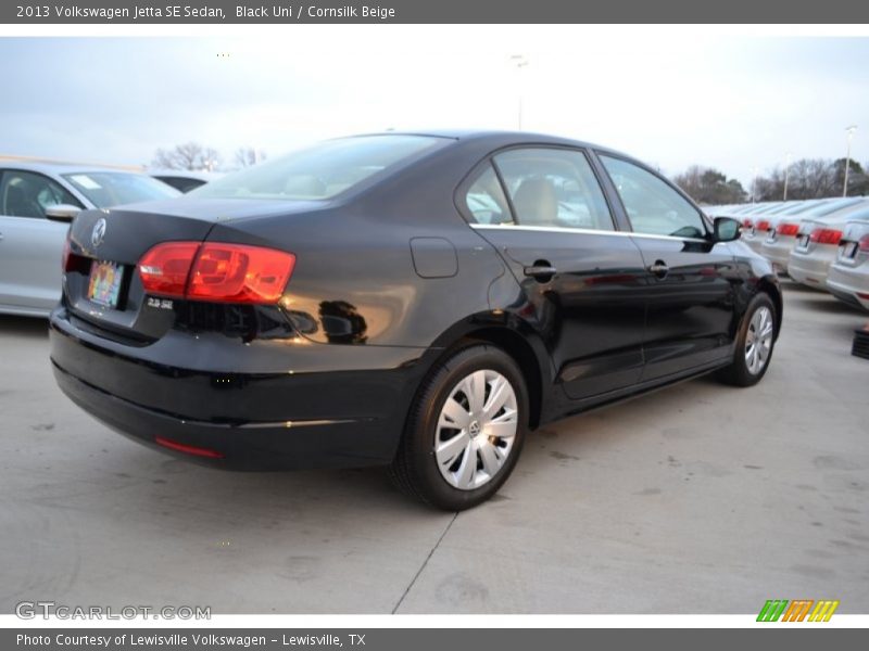 Black Uni / Cornsilk Beige 2013 Volkswagen Jetta SE Sedan