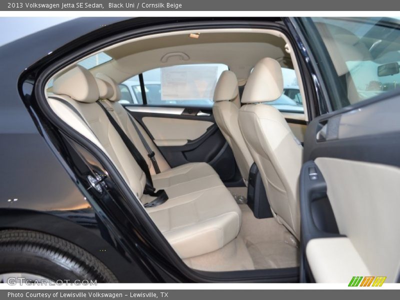 Black Uni / Cornsilk Beige 2013 Volkswagen Jetta SE Sedan