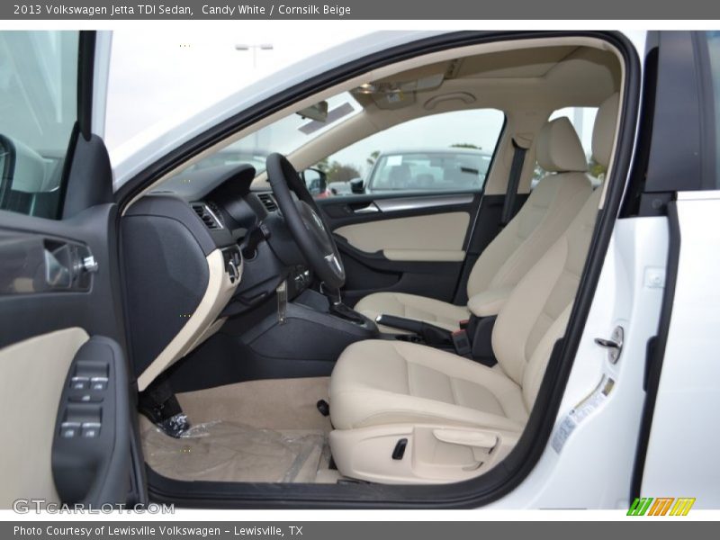 Candy White / Cornsilk Beige 2013 Volkswagen Jetta TDI Sedan