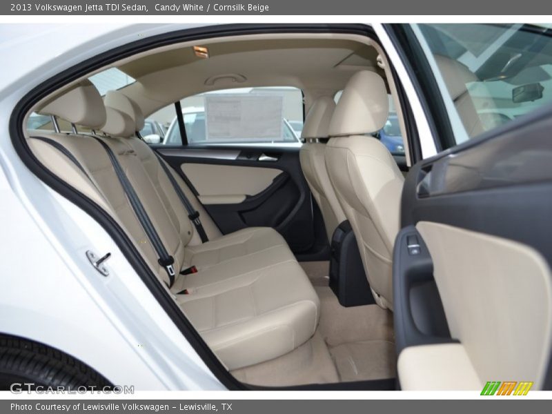Candy White / Cornsilk Beige 2013 Volkswagen Jetta TDI Sedan