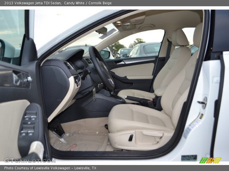 Candy White / Cornsilk Beige 2013 Volkswagen Jetta TDI Sedan