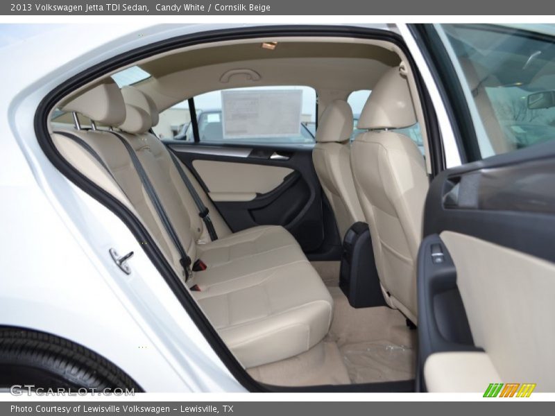 Candy White / Cornsilk Beige 2013 Volkswagen Jetta TDI Sedan