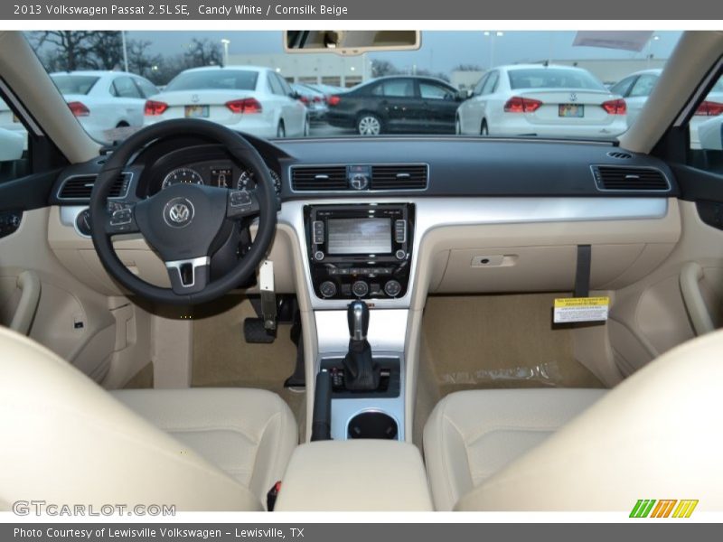 Candy White / Cornsilk Beige 2013 Volkswagen Passat 2.5L SE