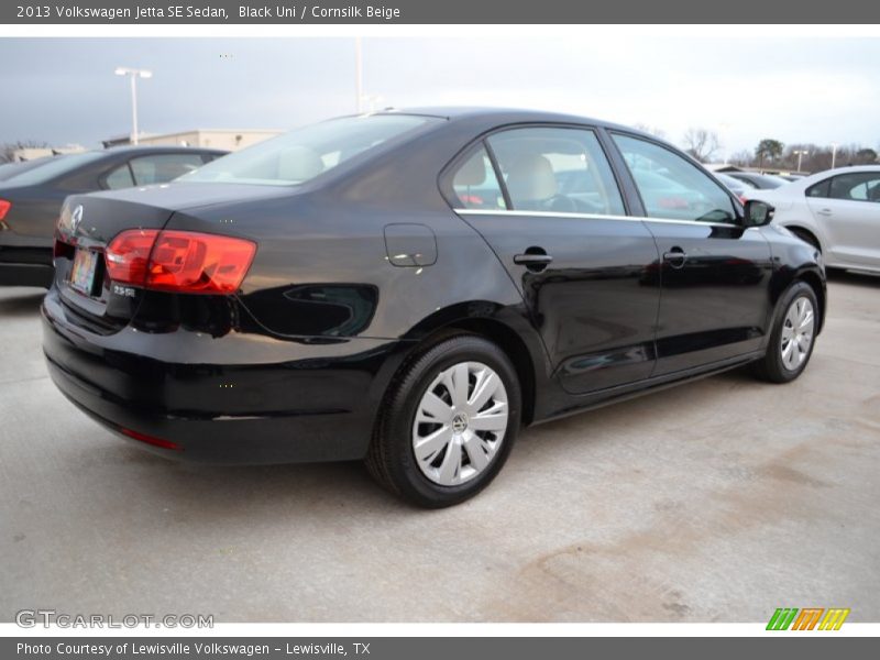Black Uni / Cornsilk Beige 2013 Volkswagen Jetta SE Sedan