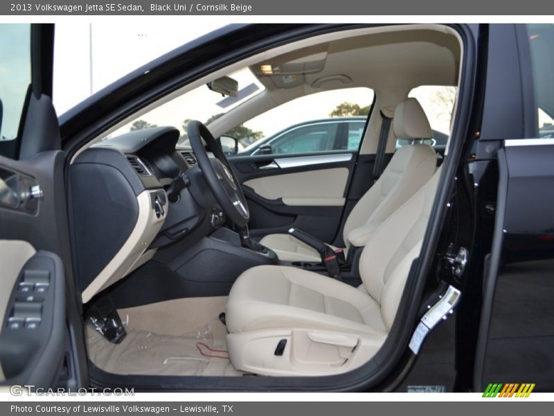 Black Uni / Cornsilk Beige 2013 Volkswagen Jetta SE Sedan