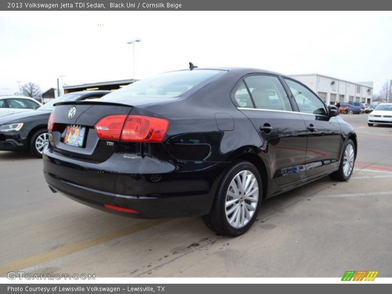 Black Uni / Cornsilk Beige 2013 Volkswagen Jetta TDI Sedan