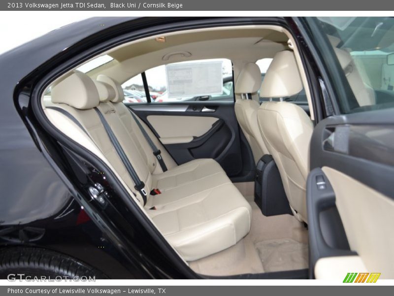 Black Uni / Cornsilk Beige 2013 Volkswagen Jetta TDI Sedan