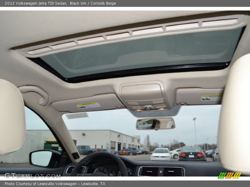 Black Uni / Cornsilk Beige 2013 Volkswagen Jetta TDI Sedan