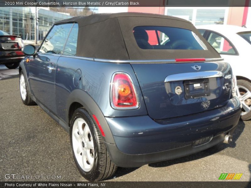 Horizon Blue Metallic / Grey/Carbon Black 2010 Mini Cooper Convertible