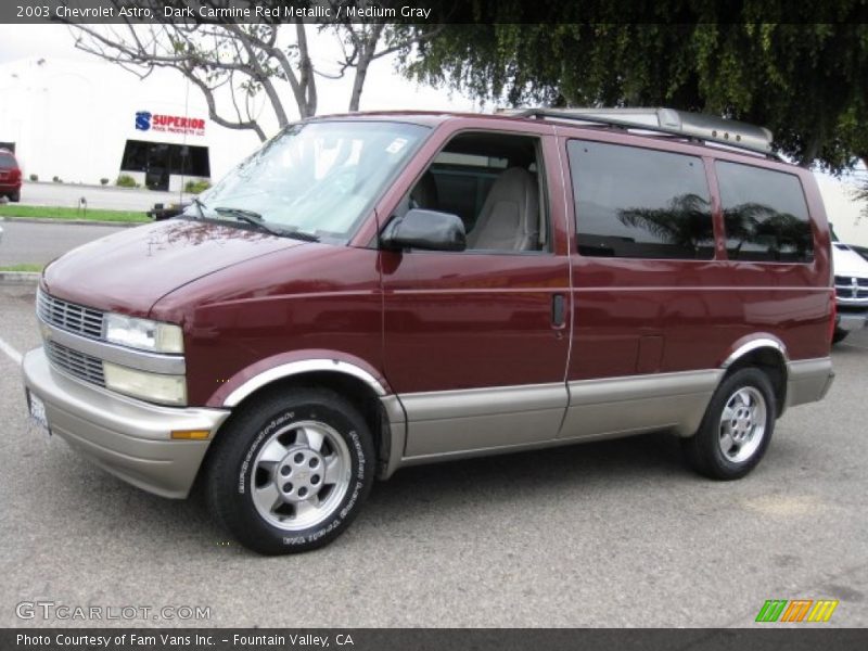Dark Carmine Red Metallic / Medium Gray 2003 Chevrolet Astro