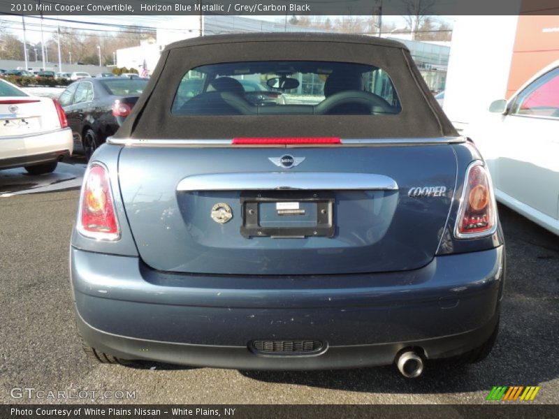 Horizon Blue Metallic / Grey/Carbon Black 2010 Mini Cooper Convertible