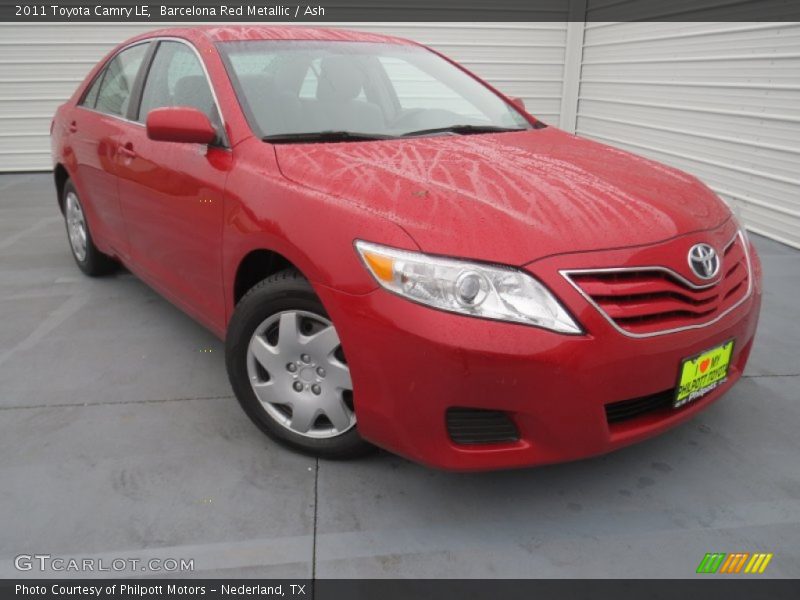 Barcelona Red Metallic / Ash 2011 Toyota Camry LE
