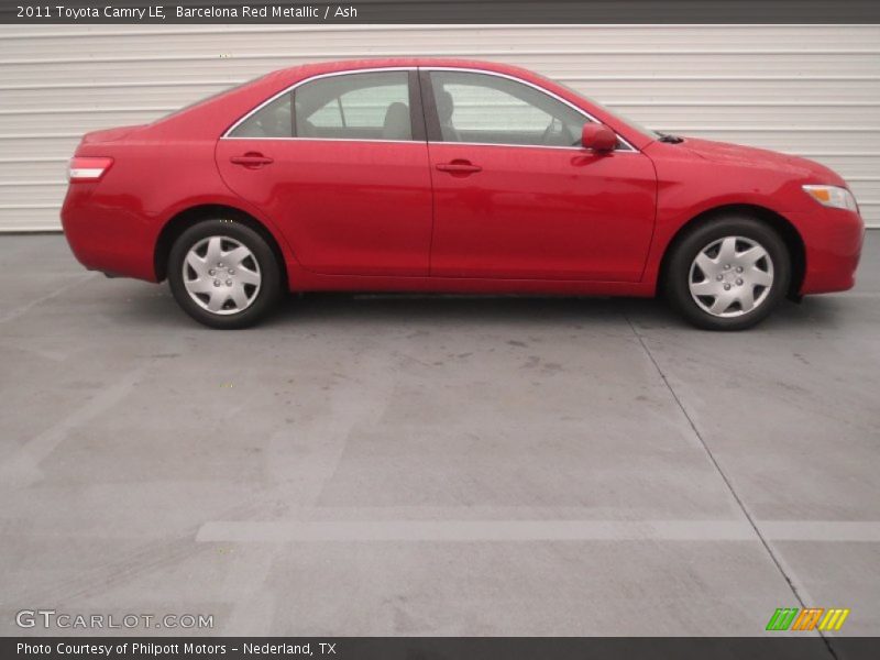 Barcelona Red Metallic / Ash 2011 Toyota Camry LE