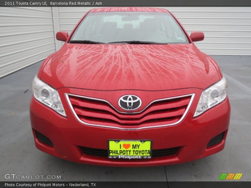 Barcelona Red Metallic / Ash 2011 Toyota Camry LE