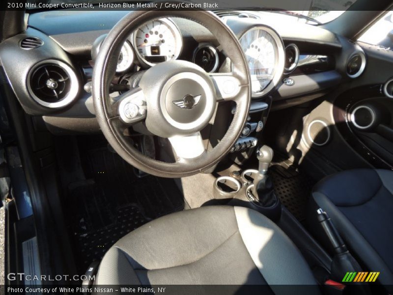 Horizon Blue Metallic / Grey/Carbon Black 2010 Mini Cooper Convertible