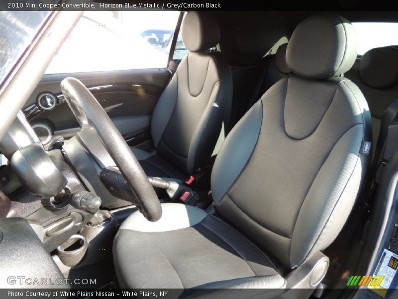 Horizon Blue Metallic / Grey/Carbon Black 2010 Mini Cooper Convertible