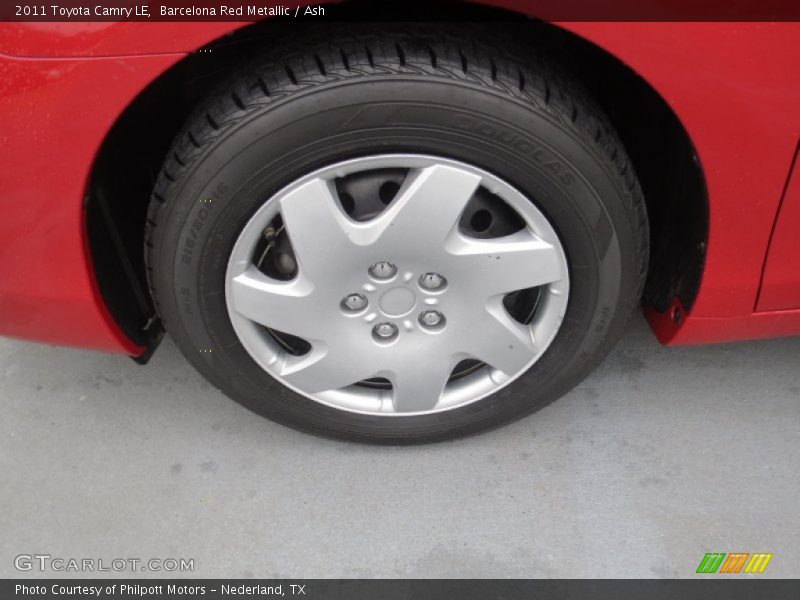 Barcelona Red Metallic / Ash 2011 Toyota Camry LE