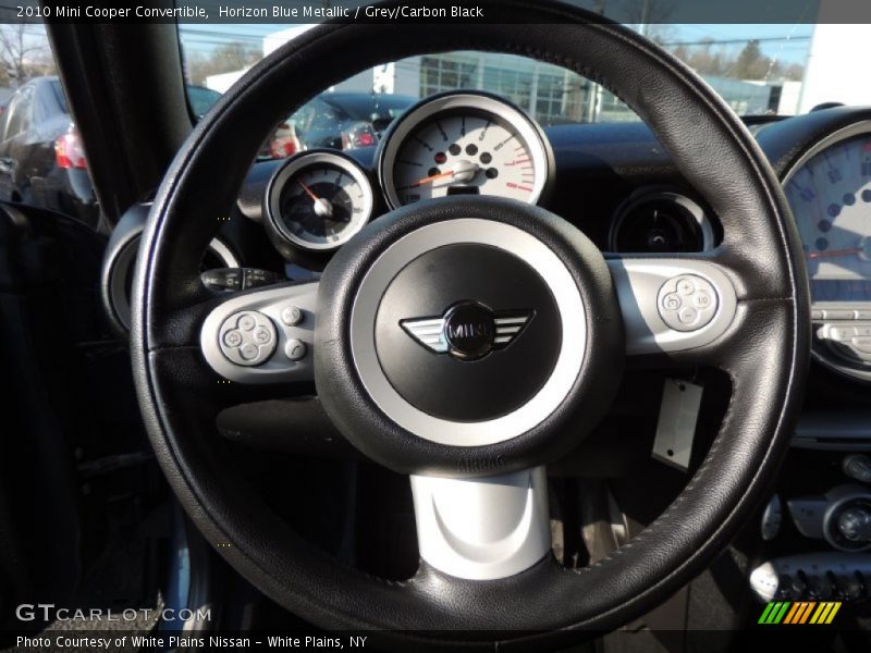 Horizon Blue Metallic / Grey/Carbon Black 2010 Mini Cooper Convertible