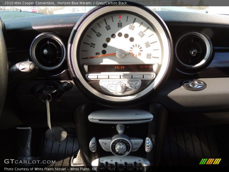 Horizon Blue Metallic / Grey/Carbon Black 2010 Mini Cooper Convertible