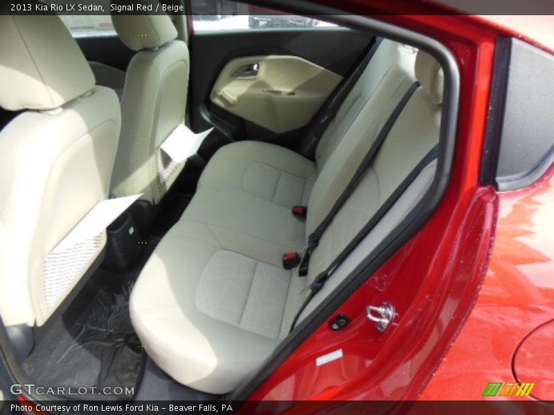 Signal Red / Beige 2013 Kia Rio LX Sedan
